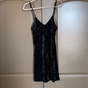 Velvet black dress